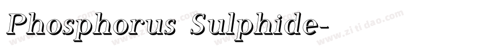 Phosphorus Sulphide字体转换